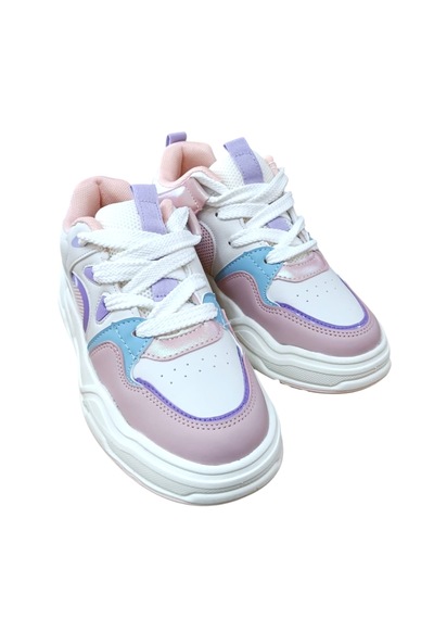 Cool Jacop Flt Çocuk Bağcıklı Sneaker Spor Beyaz - Pudra Beyaz-pudra
