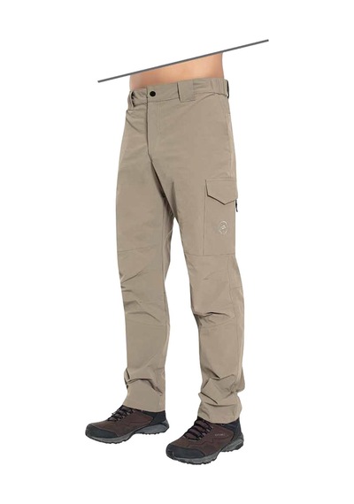 Crozwise Erkek Düz Pantolon Outdoor Ribs 2217 Bej
