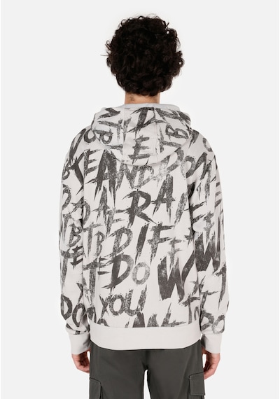 Colin's Colins Normal Kesim Kapüşonlu Baskılı Gri Erkek Sweatshirt Cl1070908 Açık Gri