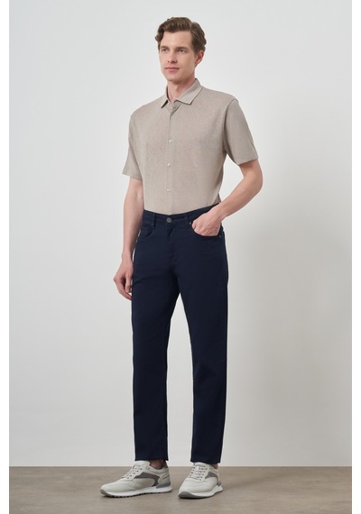 Morven Erkek Lacivert Pamuk 5 Cep Dynamic Fit Jean Kot Pantolon 25ms003039200 Lacivert