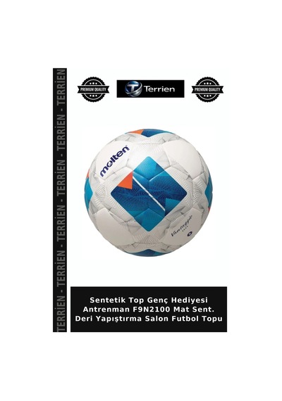 Sentetik Top Genç Hediyesi Antrenman F9n2100 Mat Sent. Deri Yapıştırma Salon Futbol Topu Çok Renkli