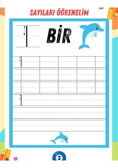 3-7 Yaş Alfabe - Sayı - Çizgi Yaz - Sil