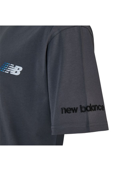 New Balance Nb Lifestyle Men Tshirt Erkek Gri T-shirt - Mnt1644