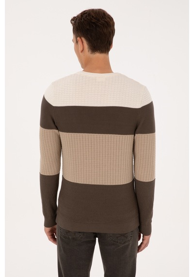 U.S. Polo Assn. Erkek Regular Fit Bisiklet Yaka Vizon Sweatshirt 50307828-VR052