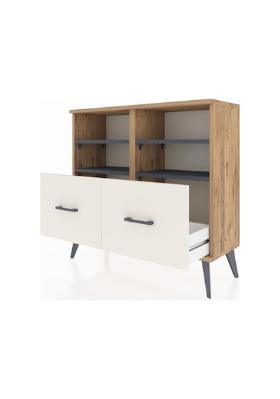 Arges Şifonyer 4 Raflı 2 Çekmeceli 88x30x80 Çam-antrasit/aytaşı Antrasit/aytaşı Arges Şifonyer 4 Raflı 2 Çekmeceli 88x30x80 Çam-antrasit/aytaşı Antrasit/aytaşı