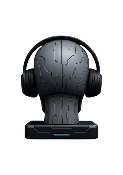 Happy3dworld Kafatası Kulaklık Standı, 3d Baskı Gotik Gaming Masaüstü Dekor