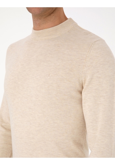 Pierre Cardin Erkek Krem Melanj Kazak /triko 50315456-vr159 Krem Melanj
