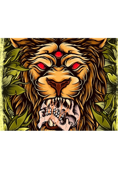 Buffalo Bandana Lion Siyah
