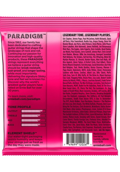 Ernie Ball P02023 Paradigm Super Slinky 9-42 Elektro Gitar Tel S