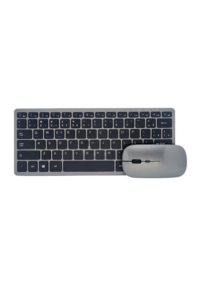 Bluetooth Ve 2. 4g Destekli Kablosuz Klavye Mouse Seti Şarj Edilebilir