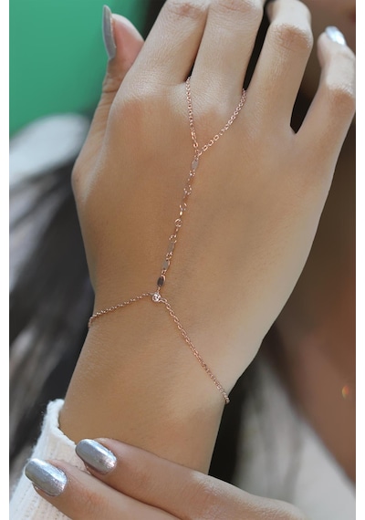 Gümüş Rose Mekik Pullu Şahmeran Rose Gold