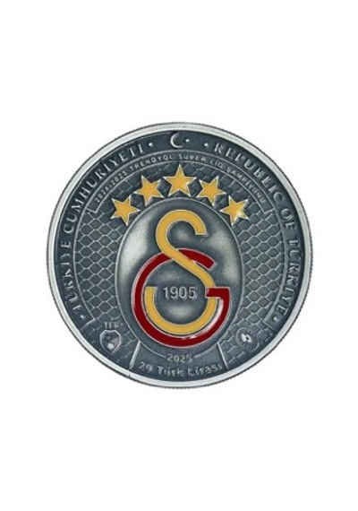 Galatasaray 25. Şampiyonluk Gümüş/okside Hatıra Parası