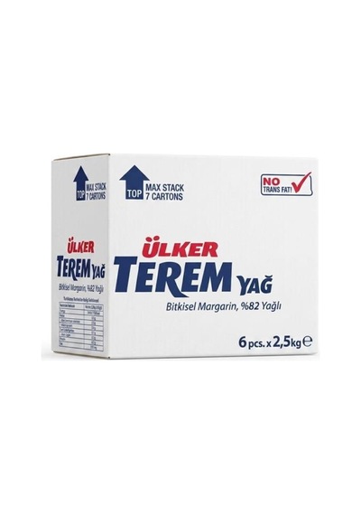 Ülker Teremyağ Bitkisel Margarin 15 Kg 6 X 2,5 Kg Koli Diğer