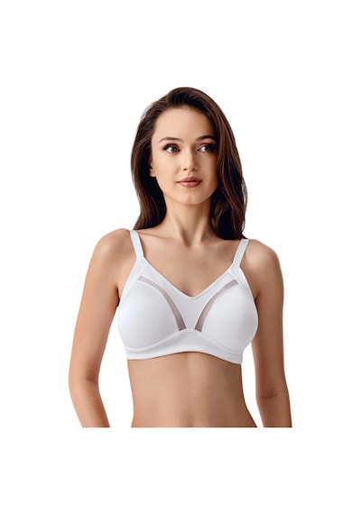 New Bra Newbra Lingerie 6001-kadın Basic C Cup Balensiz Büyük Beden Sutyen Beyaz