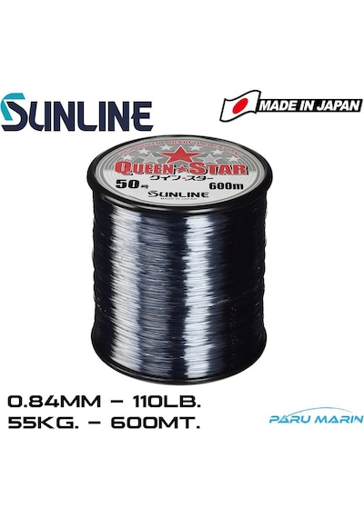 Sunline Queen Star 0 81mm 100lb 600 Mt Smoke Gray Misina