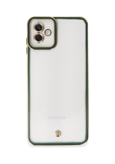 Samsung Galaxy  Uyumlu,  A04 Kılıf Liva Lens Silikon - Yeşil