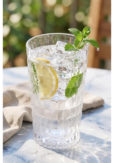 Akrilik Allegra Renkli 6'lı Uzun Bardak & Su Meşrubat Bardağı 750 Ml Büyük Boy & Cam Değildir Çok renkli