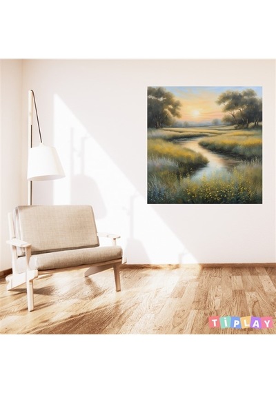 Minimalist Doğa Ve Manzara Gökyüzü Ve Huzur Çerçevesiz Pvc Tablo