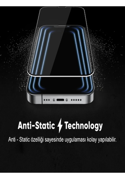 Xiaomi Uyumlu Redmi 12c Tam Kaplayan Anti Statik Dayanıklı Süper Cam Ekran Koruyucu