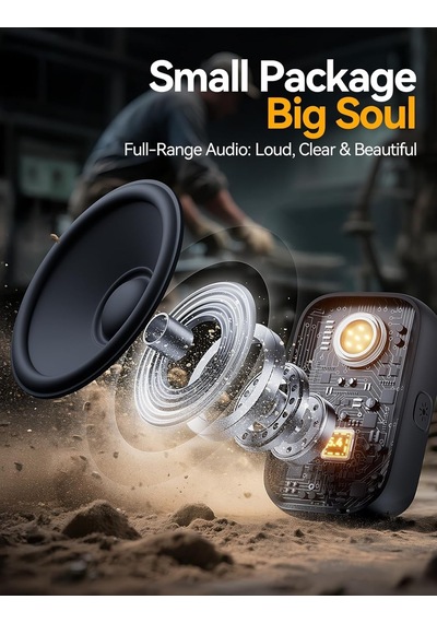 Wearable Bluetooth Speakers, Clip-on Wireless Ip67 Waterproof Small Portable Magnetic Speaker With Light, Clean Sound/bluetooth 5.4/enc Built-in Mic/lightweight Speaker For Outdoor/work Wearable Bluetooth Speakers, Clip-on Wireless Ip67 Waterproof Small Portable Magnetic Speaker With Light, Clean Sound/bluetooth 5.4/enc Built-in Mic/lightweight Speaker For Outdoor/work