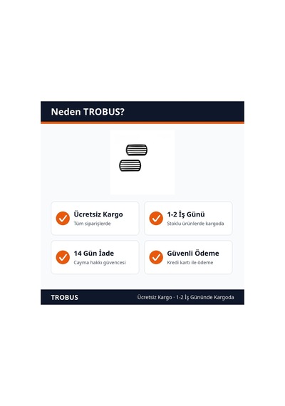 Trobus Kafesli Izgara Yan Sinyal Çerçeve Kapağı 2'li 10x5 Cm Parlak Siyah