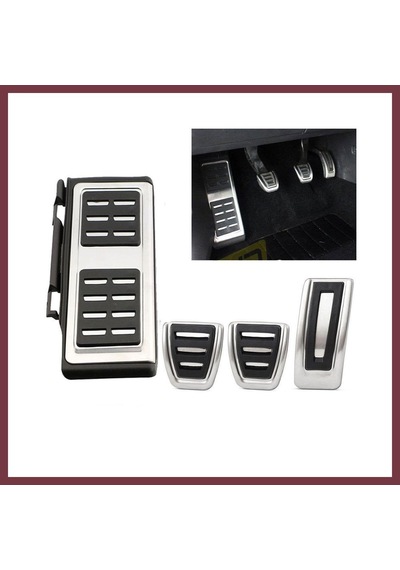 Storeşahin Vw Golf 7 8 Passat B8 Tiguan 2 Touran 2 T-roc T-cross Arteon Polo 5 Uyumlu Geçme Manuel Pedal Seti 4 Parça Siyah Krom Shn0720