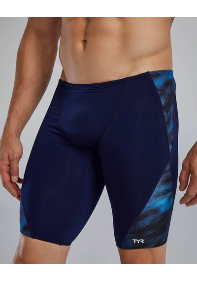 Tyr Durafast Elite Men's Blade Splice Jammer Swimsuit - Soren mavi
