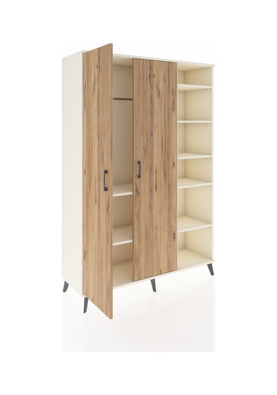 Hyperion Dolap 7 Raflı 2 Kapaklı Tek Askılı 132x44x195 Aytaşı... Aytaşı