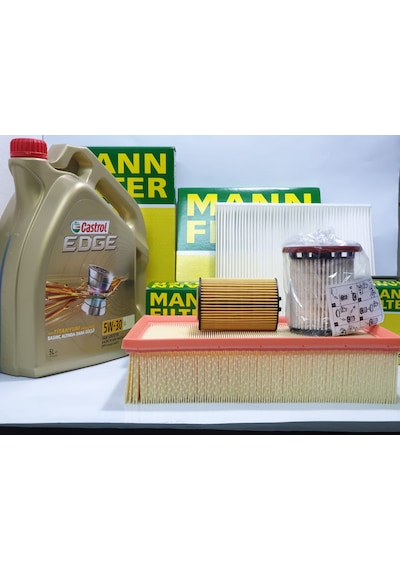 Vw Golf 7 1.6 Tdı Dizel Mann Filtre Bakım Seti 2013-2019-Castrol Vw Golf 7 1.6 Tdı Dizel Mann Filtre Bakım Seti 2013-2019-Castrol