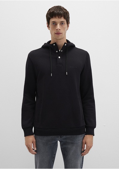 Mavi - Mavi Black Kapüşonlu Siyah Sweatshirt 0s10384-900 Siyah