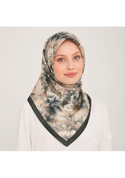 Miray Nevada Büyük Boy Organik Pamuk Eşarp - 120 X 120 - 06580 Zümrüt Yeşili