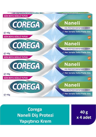 Corega Süper Protez Yapıştırıcı Krem 4 x 40 G