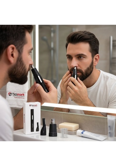 Ticimark Burun Kulak Kaş Şekillendirici Kıl Tüy Alma Pro Set Tıra 1 Saat