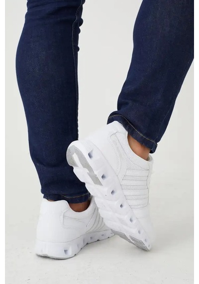 Papucumun Dünyası Erkek Sneaker Anatomik Comfort Taban Koşu Yürüyüş Spor Ayakkabısı Beyaz