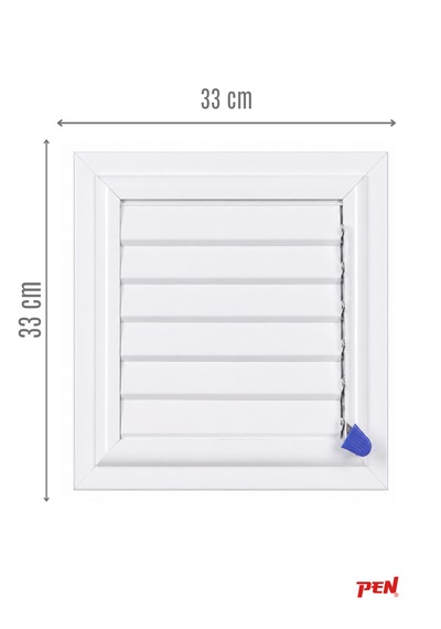 Alüminyum Banyo Wc Havalandırma Menfezi 33x33 Beyaz Seri