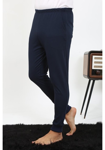 Akbeniz Erkek Pamuk Tek Alt Pijama Lacivert 27551