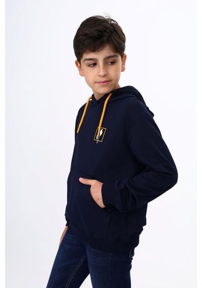 Toontoy Kids Toontoy Erkek Çocuk Relax Fit Kapüşonlu Cepli Hafif Düşük Omuz Baskılı Sweatshirt - 2 İplik Lacivert Toontoy Kids Toontoy Erkek Çocuk Relax Fit Kapüşonlu Cepli Hafif Düşük Omuz Baskılı Sweatshirt - 2 İplik Lacivert