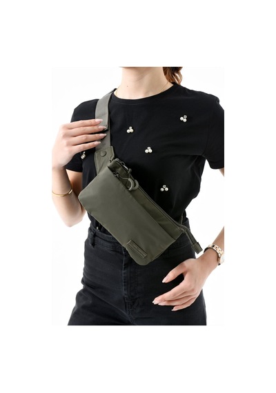 571 Collections Çok Cepli Bel Çantası Unisex Haki Model: 571-13-9r Haki