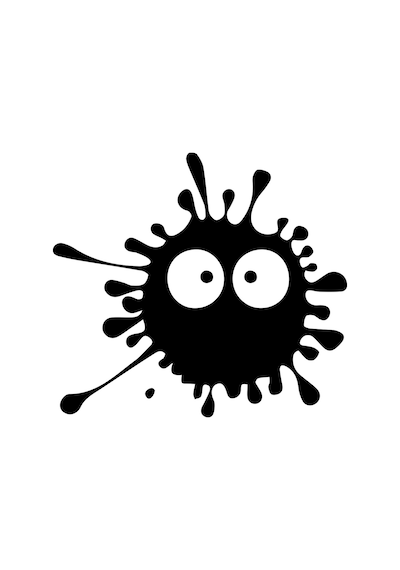 Şaşkın Çamur Sticker Leke Araba Sticker Şaşkın Arma Sticker