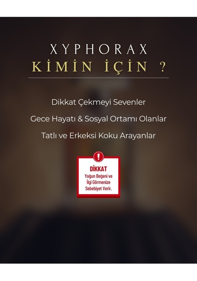 Xyphorax Kalıcı Niche Erkek Parfüm Edp 50 Ml Baharatlı & Odunsu 3.5 Mevsim Aromatik - Odunsu
