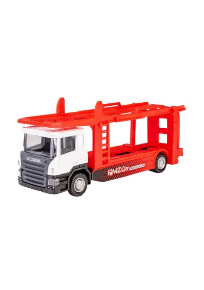 Rmz City Scania Transporter Dikkat Uzunluk 15cm Kırmızı