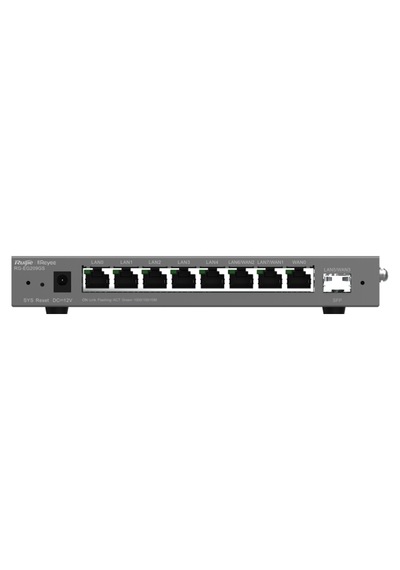 Ruıjıe Reyee Rg-eg209gs 9 Port, 1 Port Sfp, Web Yönetilebilir, 200 Kullanıcı, Bulut Yönetimli Yönlendirici
