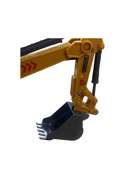 Metal Başlıklı Oyuncak Ekskavatör - Hareketli Kepçe İş Makinesi 26 Cm