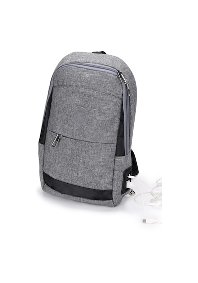 Strong Bag Strong Kulaklık Çıkışlı Tek Kol Göğüs Ve Sırt Çantası ,çapraz Çanta Body Bag Tk01 Gri GRİ