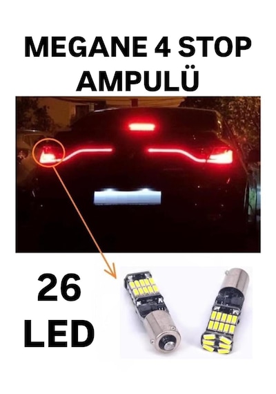 Renault Megane 4 Sedan Ve Hb Kasa Arka Stop Fren Ampulü H21w