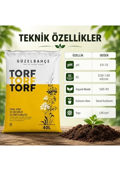 Tr Özel Karışım Güzelbahçe Genel Kullanıma Uygun Torf 0,250