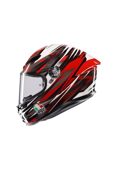 Agv Kask K6 S Reeval White Red Grey Kapalı Kask Renkli