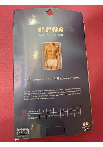Eros Büyük Beden Likralı Toparlayıcı Doğal Pamuklu Azo Test Onaylı Compact 2li Erkek Boxer Siyah Eros Büyük Beden Likralı Toparlayıcı Doğal Pamuklu Azo Test Onaylı Compact 2li Erkek Boxer Siyah