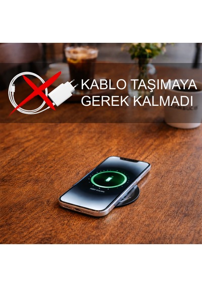 Mobilya Gömülü Kablosuz Hızlı Şarj Cihazı 15w Qı Standart