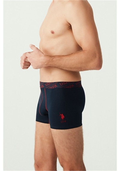 U.S. Polo Assn. U.s Polo Assn. 80336 Erkek 3 Lü Boxer-lacivert&kırmızı&grimelanj Lacivert